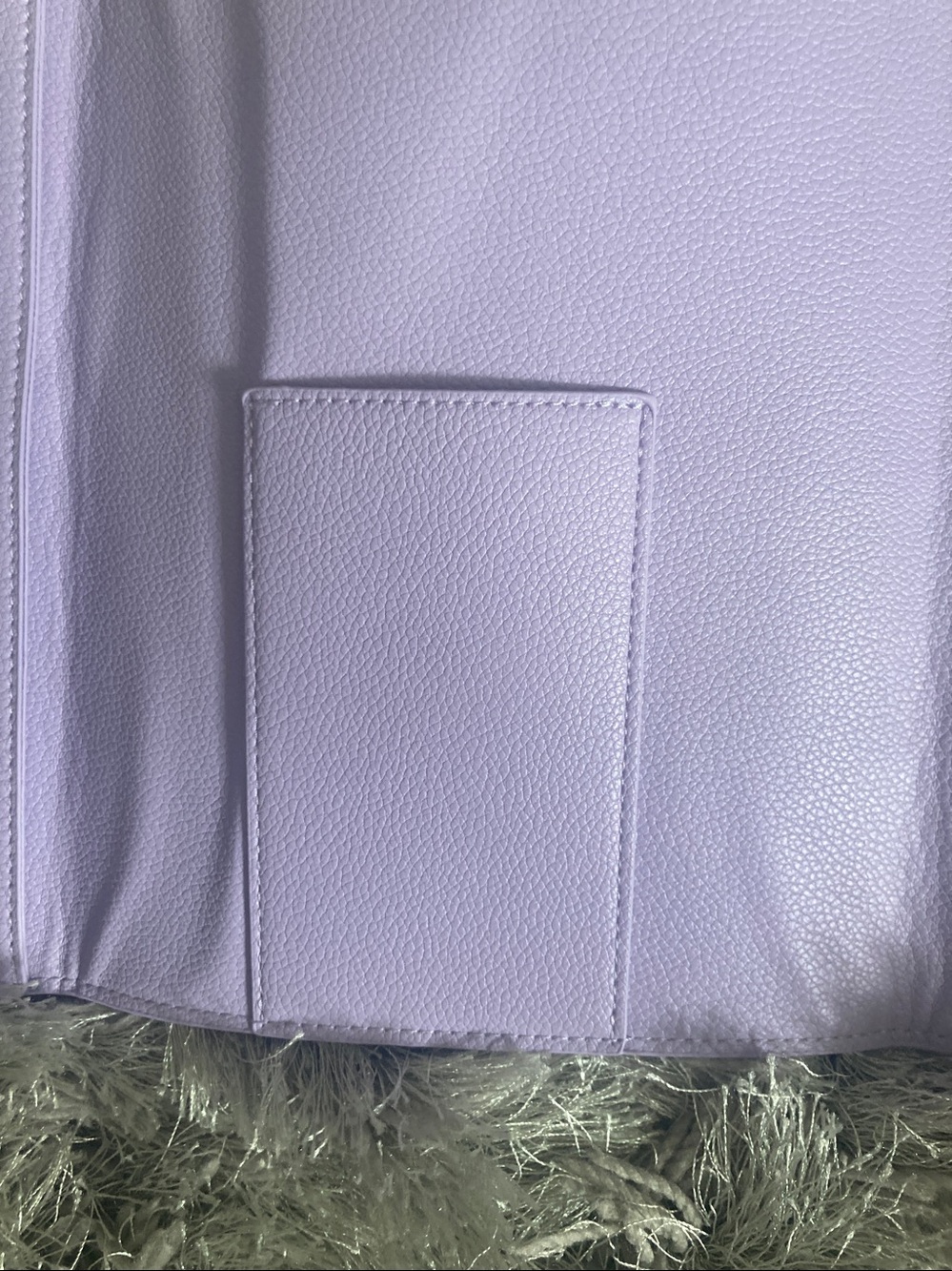 Tatcha Lavender Leather Brush Makeup Case NWOT - Picture 5 of 8